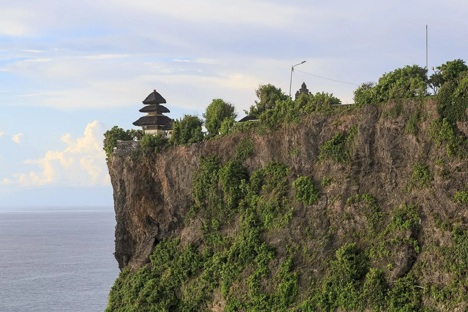 Uluwatu temple on the edge of a cliff, close to where Ernest lives